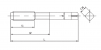Метчик твердосплавные М2*0,4 машинный с прямой канавкой,  покрытие TiCN - st-e.info - Орск