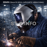 Маска сварщика Sparx с устройством подачи воздуха - st-e.info - Орск
