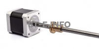 Шаговый двигатель 42HSL48-1204JA08-E150 (Tr8*8) - st-e.info - Орск