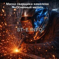 Маска сварщика хамелеон «Огненный метал» (YXE-718G PRO) - st-e.info - Орск