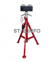 Опора высокая роликовая для труб ST 32-55 диаметр труб 12-300 см - st-e.info - Орск