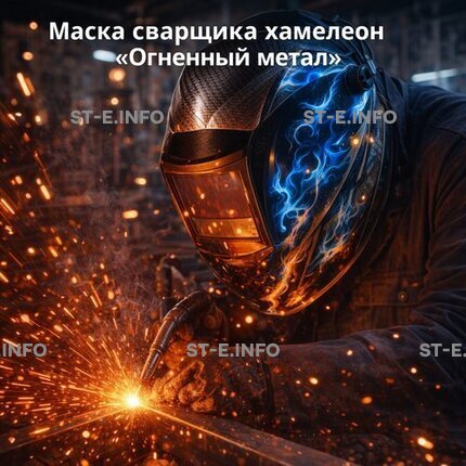 Маска сварщика хамелеон «Огненный метал» (YXE-718G PRO) - st-e.info - Орск